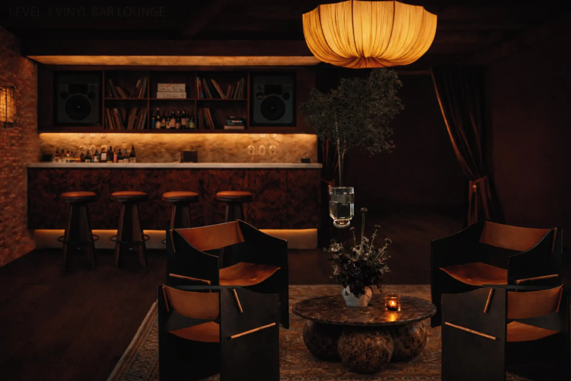 NOSTA House — Level 3 vinyl bar lounge