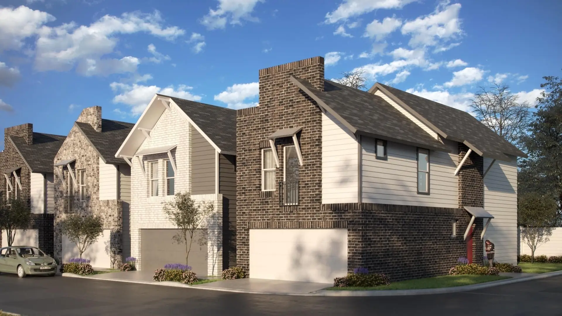 Whitney Oak townhomes — rendering